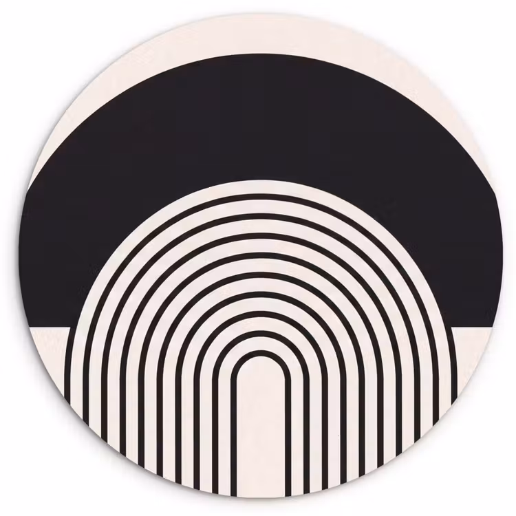 round wall art - Abstract - Arch - Modern - Abstract - Boog - Modern Wandcirkel kunststof plaat 5mm dik klein