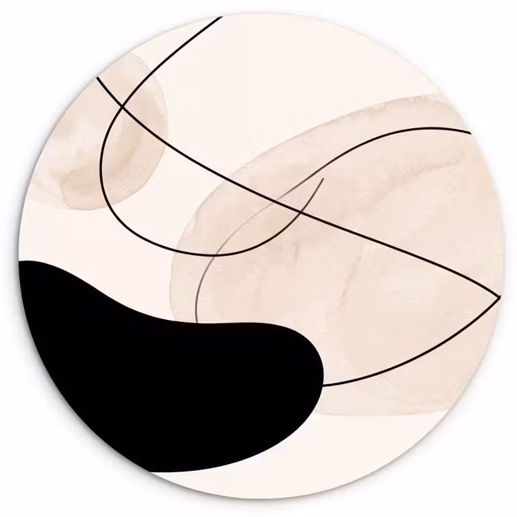 round wall art - Abstract - Forms - Art - Abstract - Vormen - Kunst Wandcirkel kunststof plaat 5mm dik klein