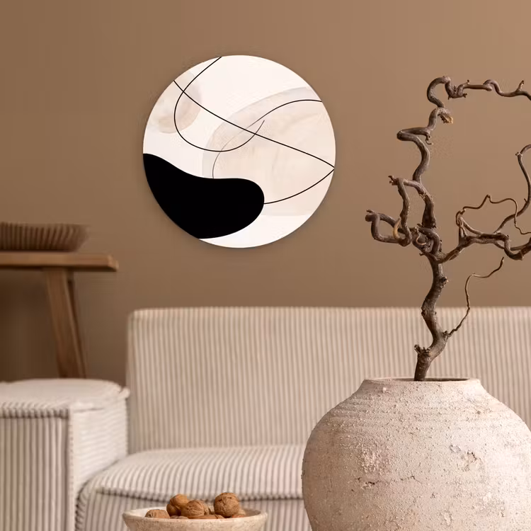 round wall art - Abstract - Forms - Art - Abstract - Vormen - Kunst Wandcirkel kunststof plaat 5mm dik klein
