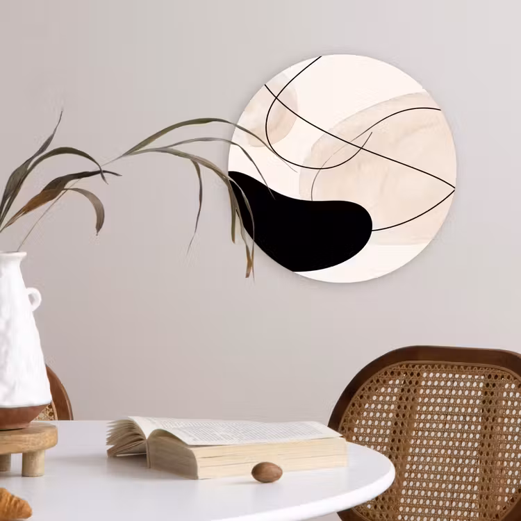 round wall art - Abstract - Forms - Art - Abstract - Vormen - Kunst Wandcirkel kunststof plaat 5mm dik klein