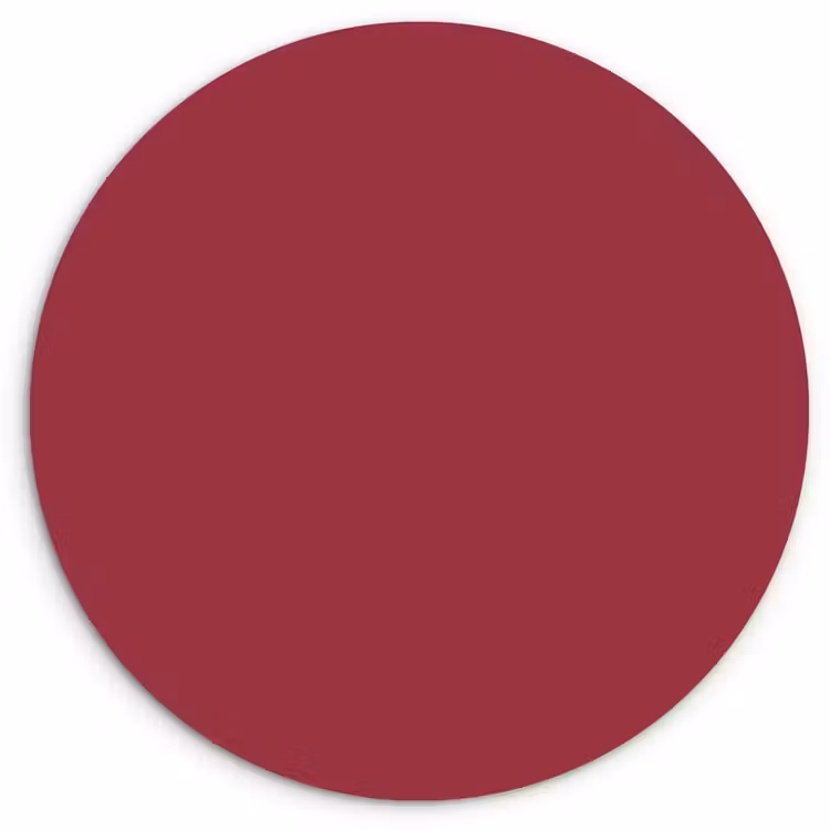 Antique - Ruby - Rood Wandcirkel kunststof plaat 5mm dik klein 188 -3d
