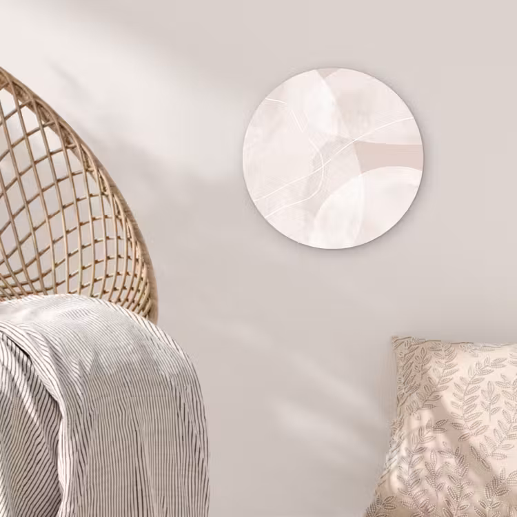 round wall art - Art - Lines - Modern - Kunst - Lijnen - Modern Wandcirkel kunststof plaat 5mm dik klein