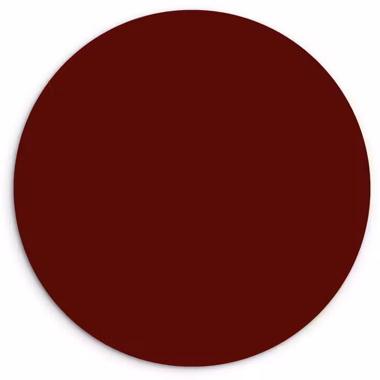 Burnt - Mahogany - Rood Wandcirkel kunststof plaat 5mm dik klein 188 -3d