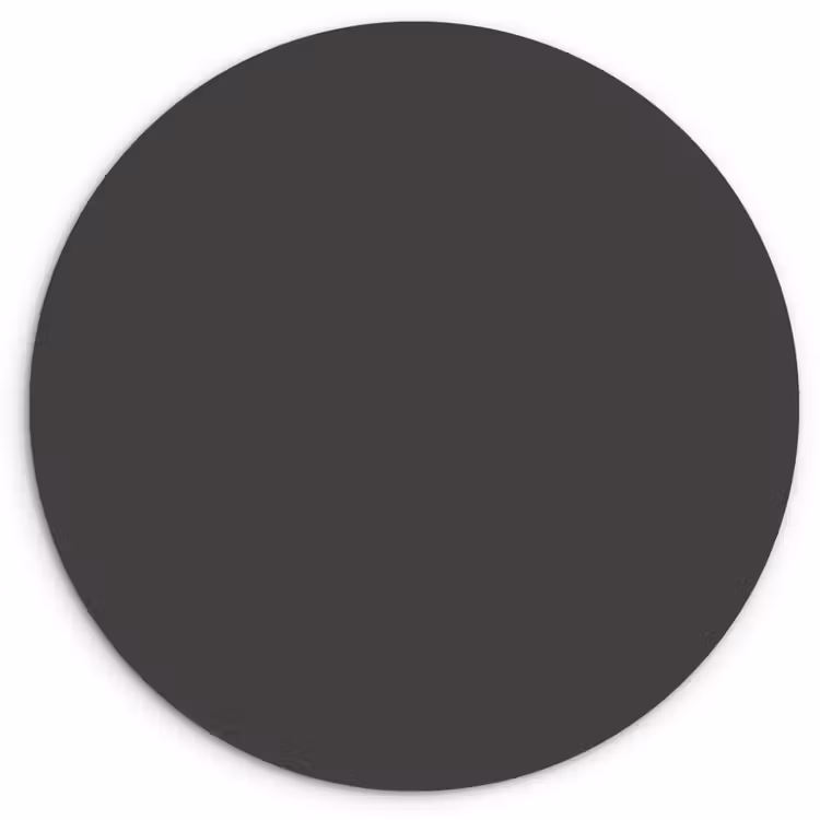Charcoal - Grijs- Grey Wandcirkel kunststof plaat 5mm dik klein 188 -3d