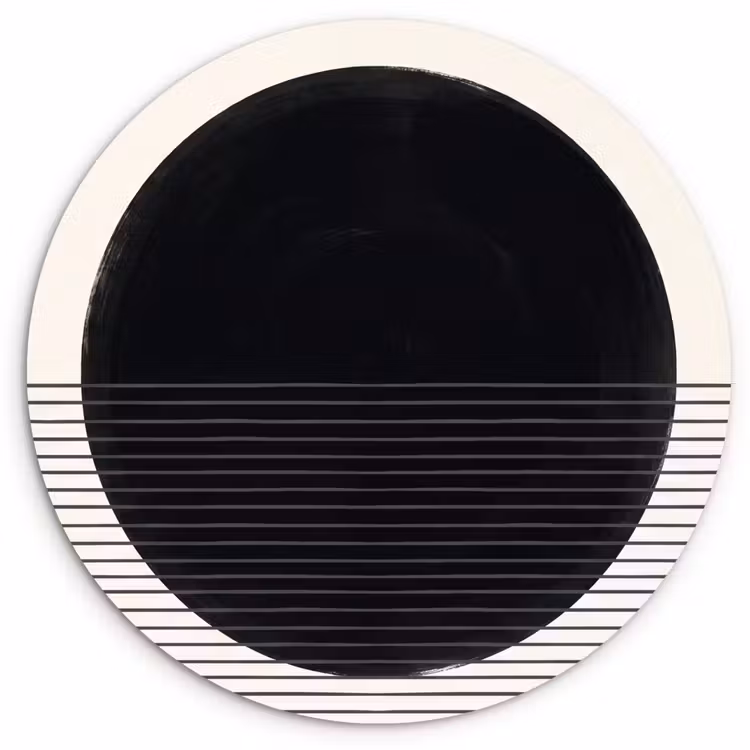 round wall art - Circle - Lines - Abstract - Cirkel - Lijnen - Abstract Wandcirkel kunststof plaat 5mm dik klein