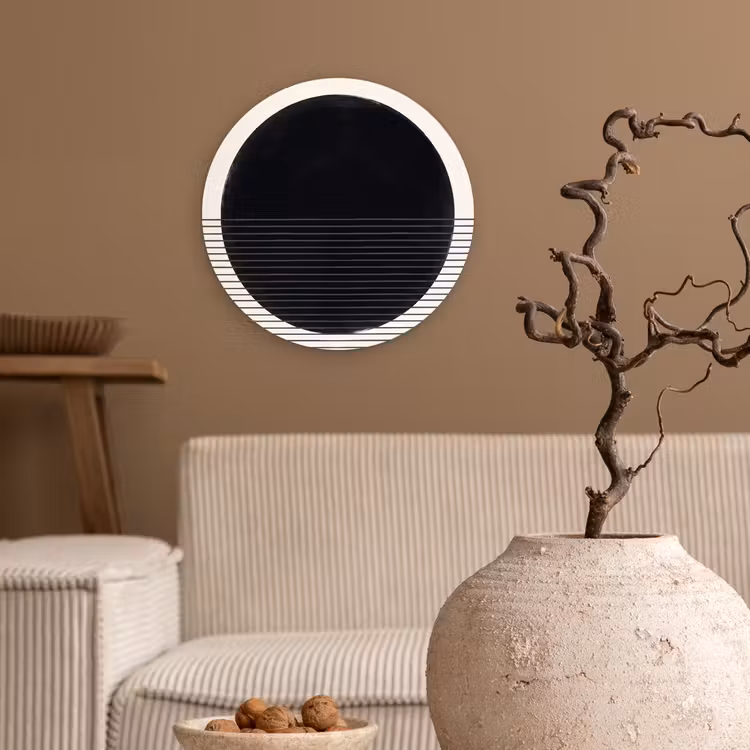 round wall art - Circle - Lines - Abstract - Cirkel - Lijnen - Abstract Wandcirkel kunststof plaat 5mm dik klein