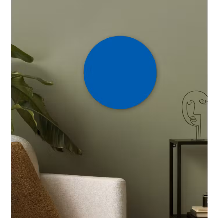 Classic - Azure - Blauw Wandcirkel kunststof plaat 5mm dik klein 188 -sfeer3