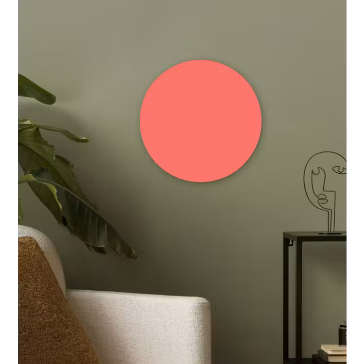 Coral - Punch - Koraal Wandcirkel kunststof plaat 5mm dik klein 188 -sfeer3