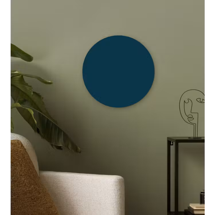 Dark - Indigo - Blauw Wandcirkel kunststof plaat 5mm dik klein 188 -sfeer3
