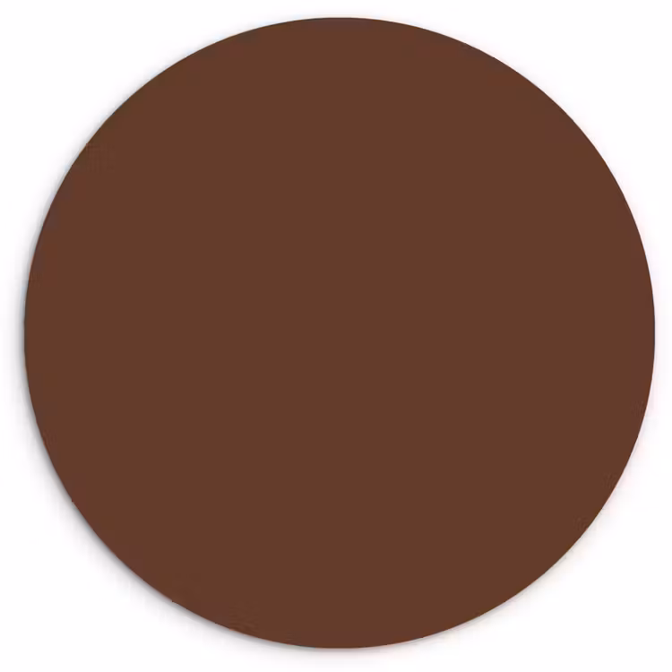 Deep - Clay - Brown - Bruin Wandcirkel kunststof plaat 5mm dik klein 188 -3d