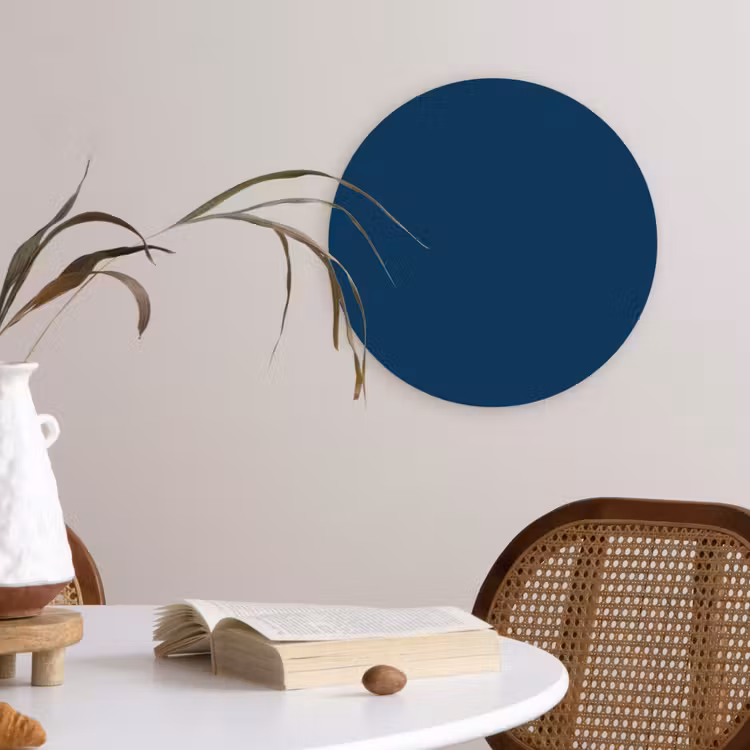 Deep - Ocean - Blauw Wandcirkel kunststof plaat 5mm dik klein 188 -sfeer4