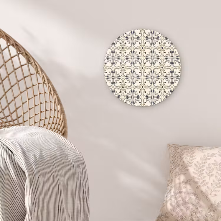 Floraal - Patroon - Kleurrijk Wandcirkel kunststof plaat 5mm dik klein 188 -sfeer5