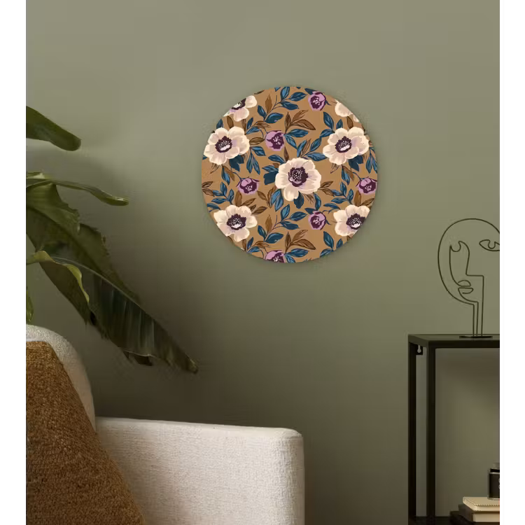 Floraal - Stilleven - Kleurrijk Wandcirkel kunststof plaat 5mm dik klein 188 -sfeer3