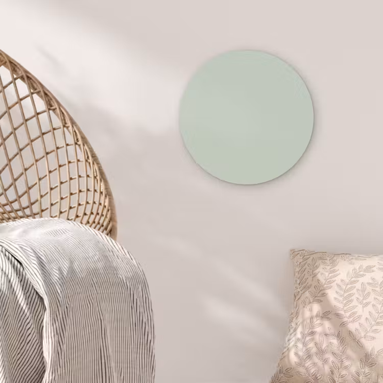 Frosted - Mint - Groen Wandcirkel kunststof plaat 5mm dik klein 188 -sfeer5