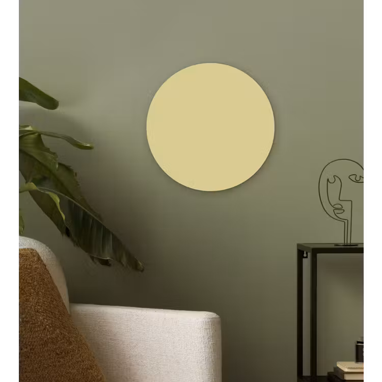 Golden - Clover - Geel Wandcirkel kunststof plaat 5mm dik klein 188 -sfeer3