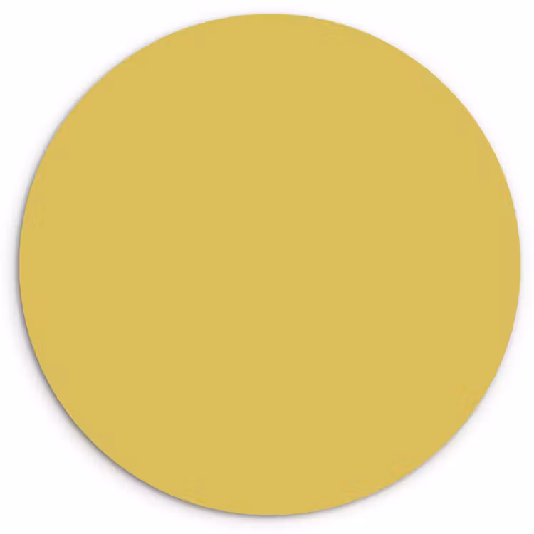 Golden - Victory - Geel Wandcirkel kunststof plaat 5mm dik klein 188 -3d