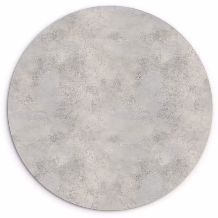 Grijs - Beton - Industrieel Wandcirkel kunststof plaat 5mm dik klein 188 -3d