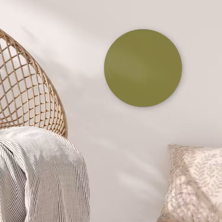 Juniper - Groen - Organisch Wandcirkel kunststof plaat 5mm dik klein 188 -sfeer5