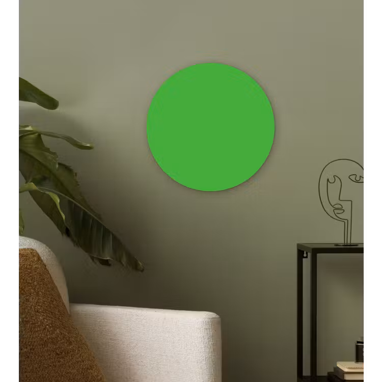 Kelly - Green - Groen Wandcirkel kunststof plaat 5mm dik klein 188 -sfeer3