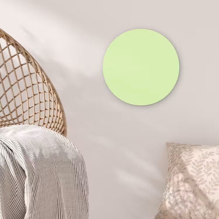 Light - Lime - Groen Wandcirkel kunststof plaat 5mm dik klein 188 -sfeer5