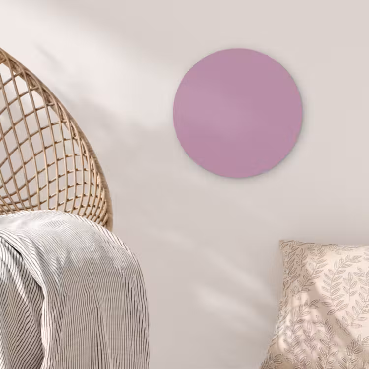Lilac - Paars - Mauve Wandcirkel kunststof plaat 5mm dik klein 188 -sfeer5