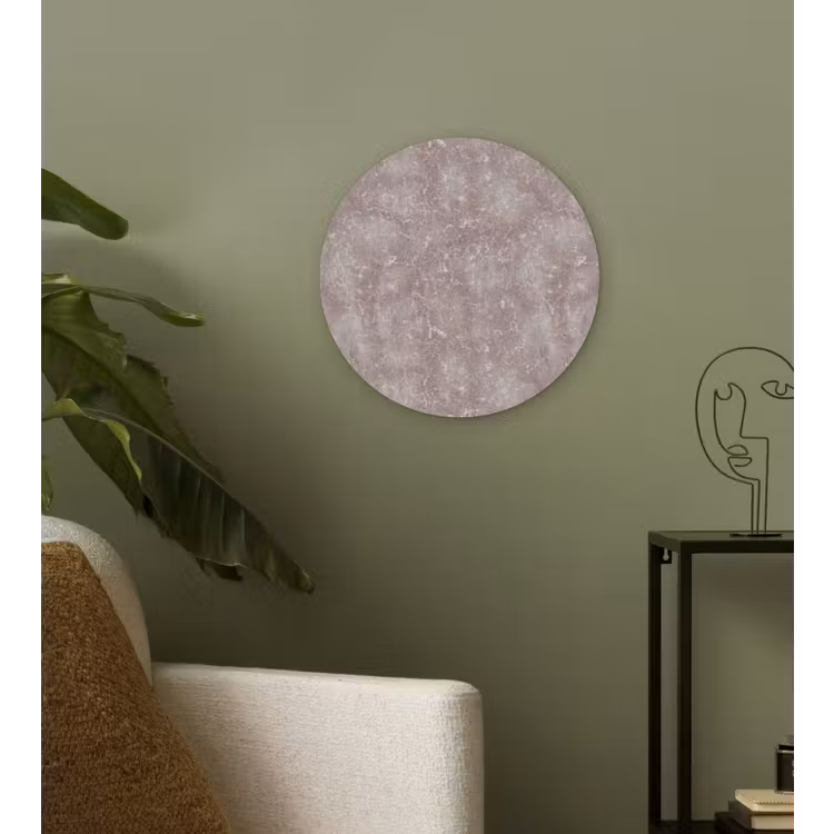 Marmer - Patroon - Mauve Wandcirkel kunststof plaat 5mm dik klein 188 -sfeer3