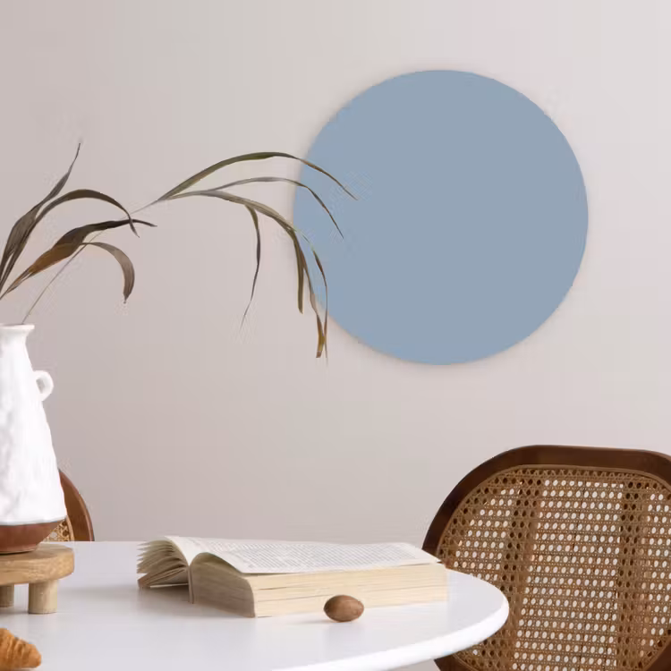 Mellow - Breeze - Blauw Wandcirkel kunststof plaat 5mm dik klein 188 -sfeer4