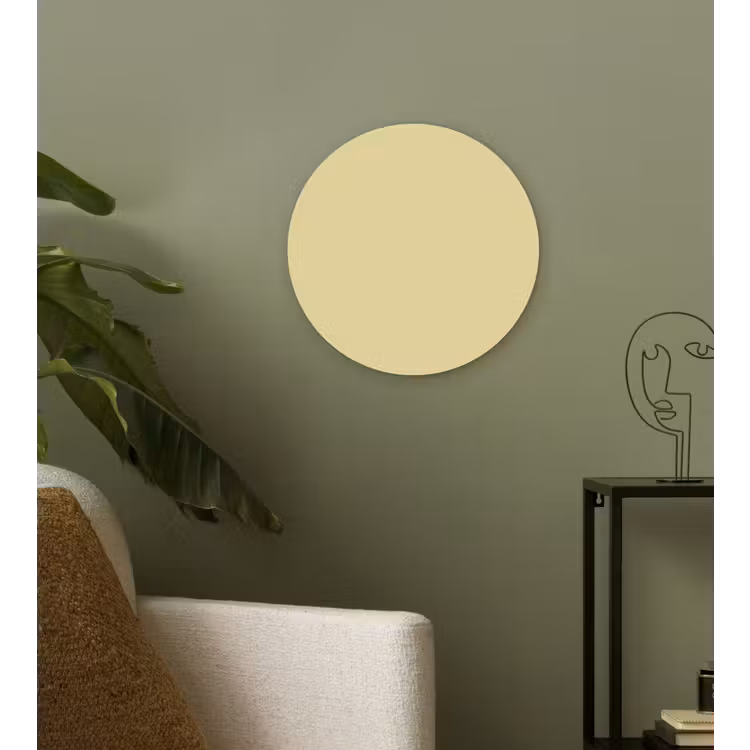 Mellow - Touch - Geel Wandcirkel kunststof plaat 5mm dik klein 188 -sfeer3