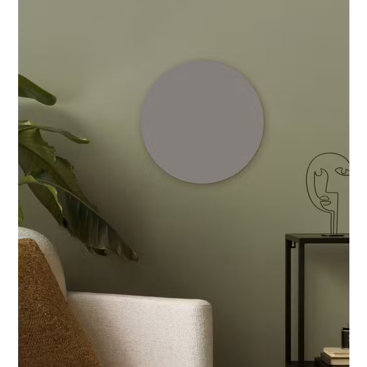 Mineral - Grey - Grijs Wandcirkel kunststof plaat 5mm dik klein 188 -sfeer3