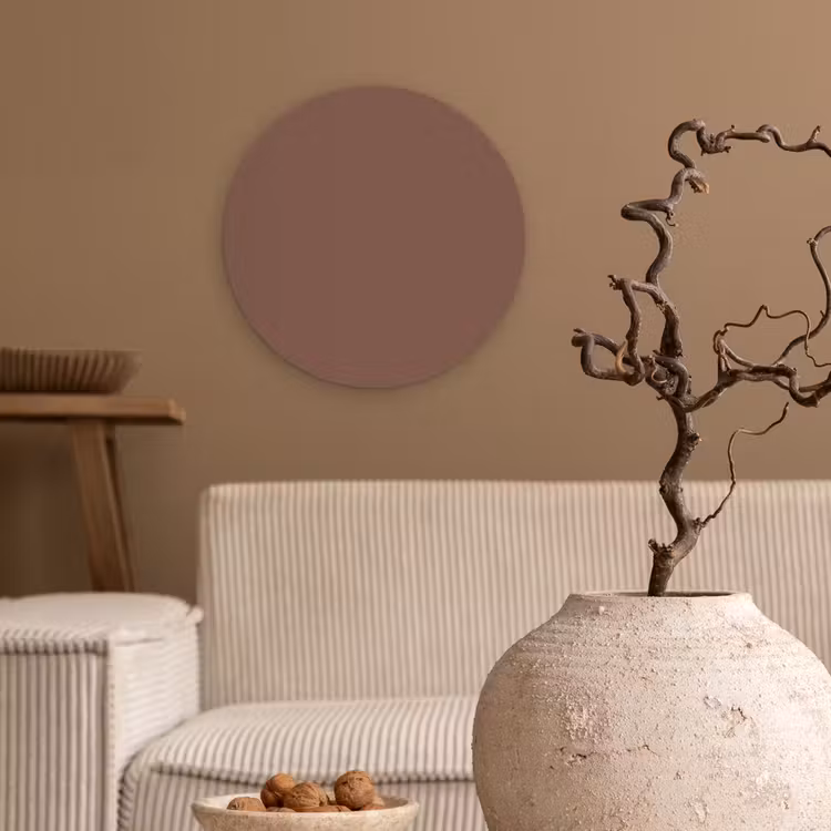 Muted - Chestnut - Bruin Wandcirkel kunststof plaat 5mm dik klein 188 -sfeer1