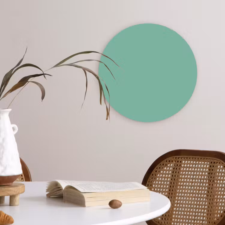 Ocean - Jade - Groen Wandcirkel kunststof plaat 5mm dik klein 188 -sfeer4