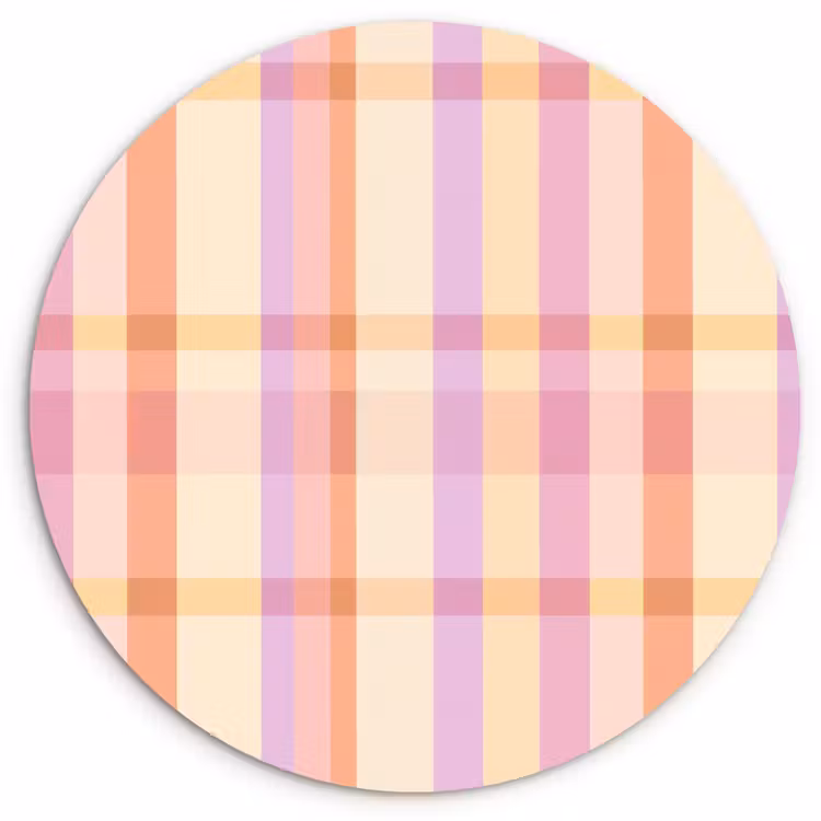 Pastel - uitpatroon - Geometrisch Wandcirkel kunststof plaat 5mm dik klein 188 -3d