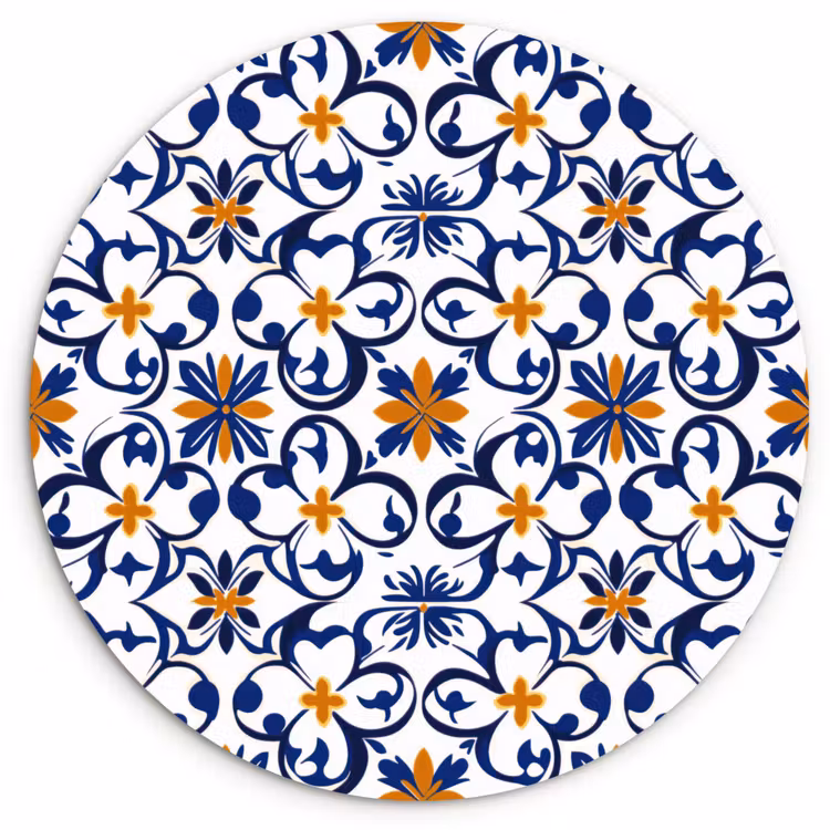Patroon - Modern - Kleurrijk Wandcirkel kunststof plaat 5mm dik klein 188 -3d
