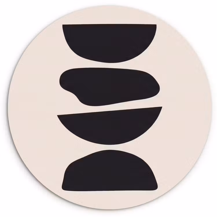 round wall art - Shapes - Abstract - Modern - Vormen - Abstract - Modern Wandcirkel kunststof plaat 5mm dik klein