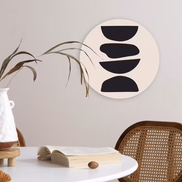round wall art - Shapes - Abstract - Modern - Vormen - Abstract - Modern Wandcirkel kunststof plaat 5mm dik klein