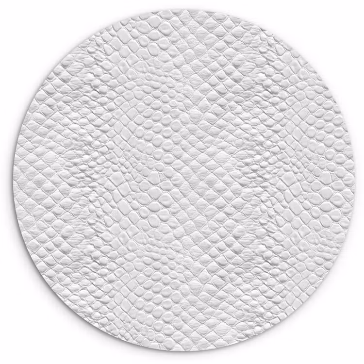Slang - Patroon - Wit Wandcirkel kunststof plaat 5mm dik klein 188 -3d