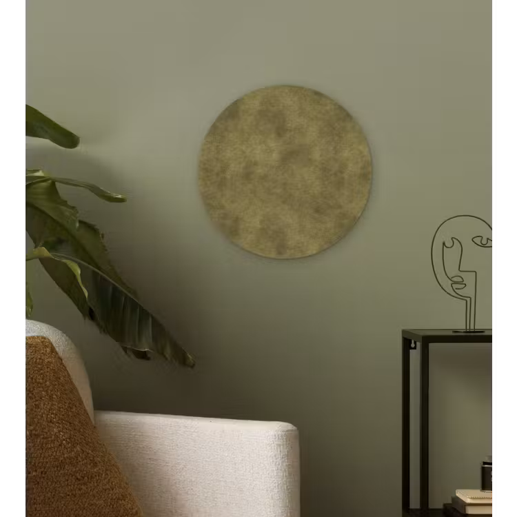 Textuur - Abstract - Groen Wandcirkel kunststof plaat 5mm dik klein 188 -sfeer3
