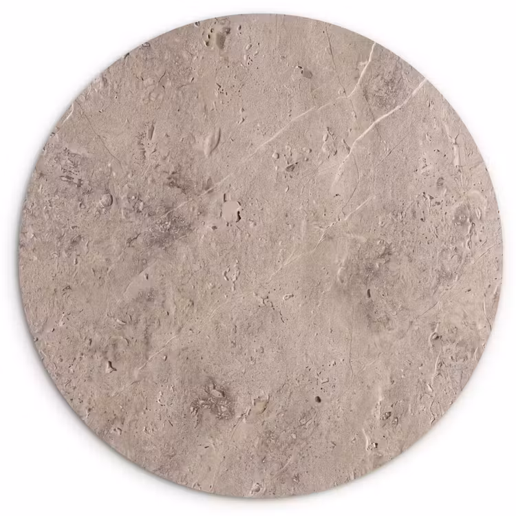 Textuur - Steen - Patroon - Rustiek - Beige Wandcirkel kunststof plaat 5mm dik klein -3d