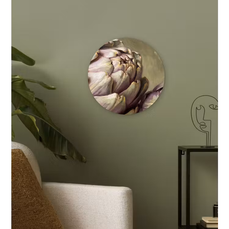 round wall art - Vegetables - Still Life - Painting - Groente - Stilleven - Schilderij Wandcirkel kunststof plaat 5mm dik klein