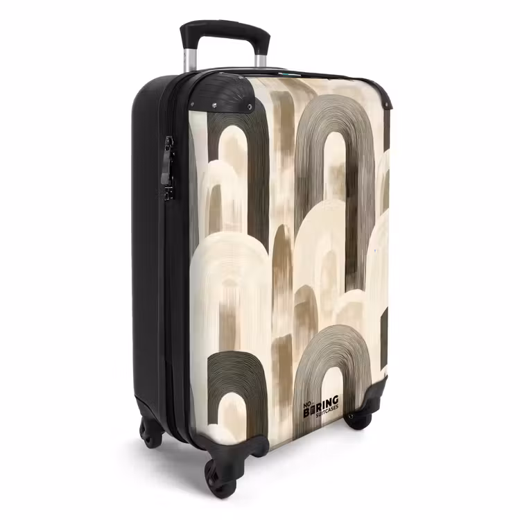 Abstract - Patroon - Bogen NBS - Handbagage koffer - Volwassenen Unisex middel -productfoto_3d