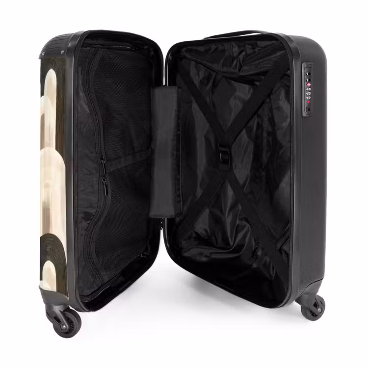 Abstract - Patroon - Bogen NBS - Handbagage koffer - Volwassenen Unisex middel -binnenkant