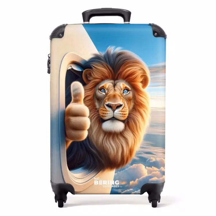 Luchtpiloot leeuw NBS - Handbagage koffer - Unisex middel -productfoto_recht