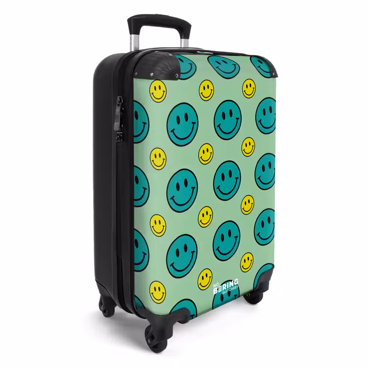All smiles groen NBS - Handbagage koffer - Unisex middel -productfoto_3d