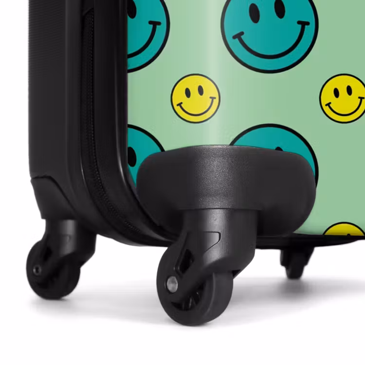 All smiles groen NBS - Handbagage koffer - Unisex middel -wiel