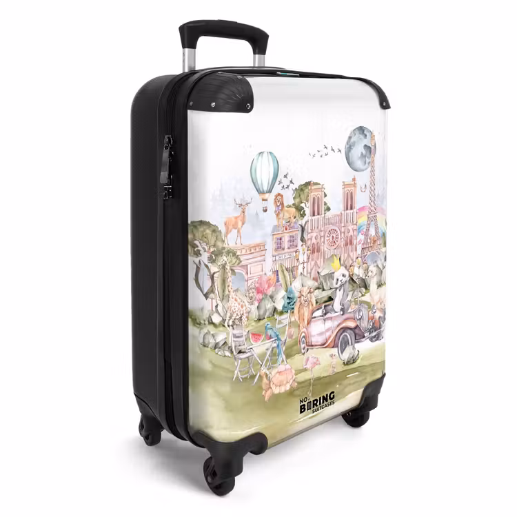 Dierlijke fantasiestad NBS - Handbagage koffer - Unisex middel -productfoto_3d