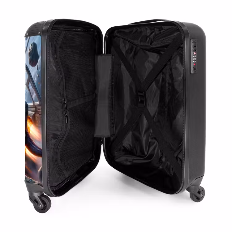 Astrodino NBS - Handbagage koffer - Unisex middel -binnenkant