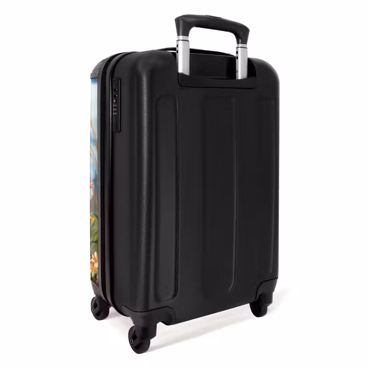 Bailey bloemenhertje NBS - Handbagage koffer - Unisex middel -achterkant