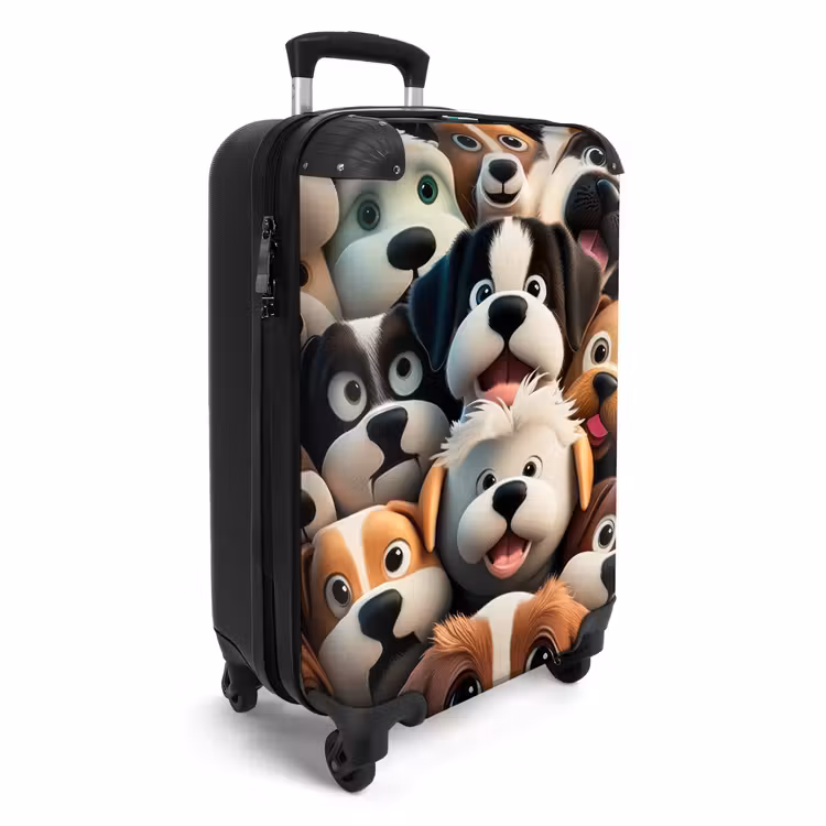 Blaffende Bengeltjes NBS - Handbagage koffer - Unisex middel -productfoto_3d