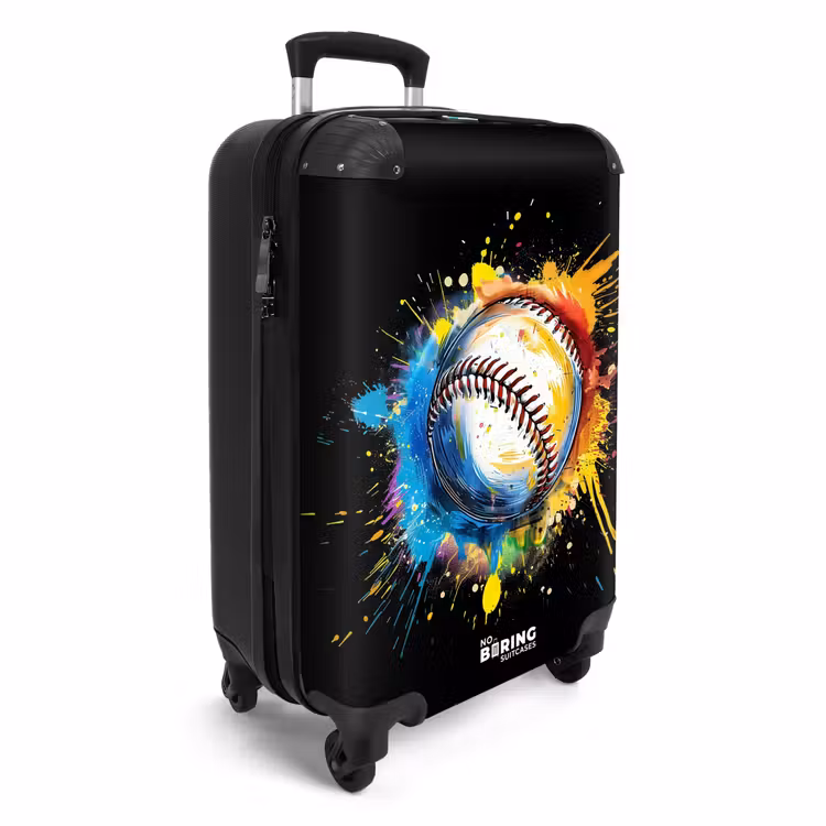 Honkbal met graffiti NBS - Handbagage koffer - Unisex middel -productfoto_3d