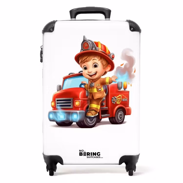 Bauke brandweer NBS - Handbagage koffer - Unisex middel -productfoto_recht